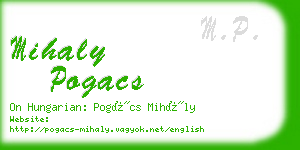 mihaly pogacs business card